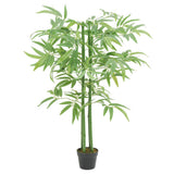 VidaXL kunstig plante bambus 384 blade 120 cm grøn