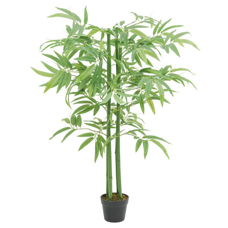 VidaXL kunstig plante bambus 384 blade 120 cm grøn