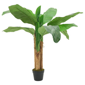 VidaXL kunstig plante banantræ 9 blade 120 cm grøn
