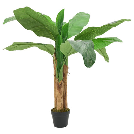VidaXL kunstig plante banantræ 9 blade 120 cm grøn