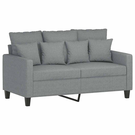 Vidaxl tweezitsbank 120 cm stof lichtgrijs