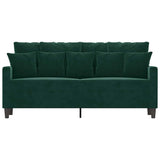 Vidaxl tweezitsbank 140 cm fluweel donkergroen