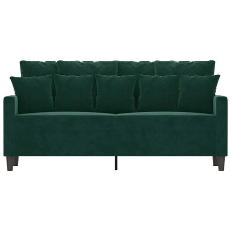 Vidaxl tweezitsbank 140 cm fluweel donkergroen