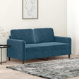 Vidaxl tweezitsbank 140 cm fluweel blauw