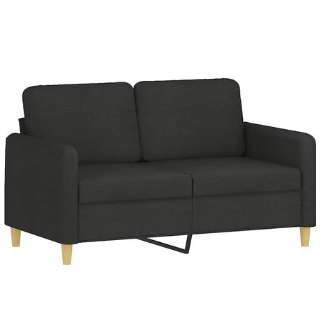 Vidaxl tweezitsbank 120 cm stof zwart