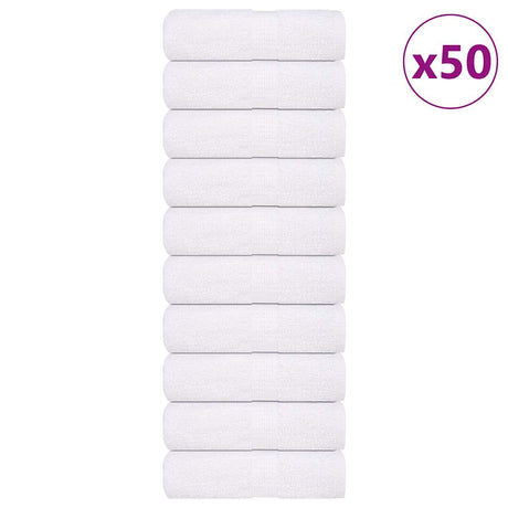 Vidaxx vaskeklude frogn 50 stk 30x30 cm 360 g m² hvid