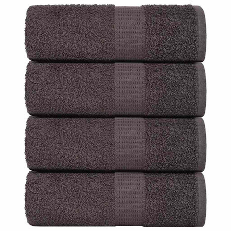 Vidaxx vaskeklude 4 stk frø antracit 30x30 cm 100% bomuld