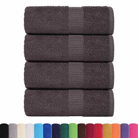 Vidaxx vaskeklude 4 stk frø antracit 30x30 cm 100% bomuld