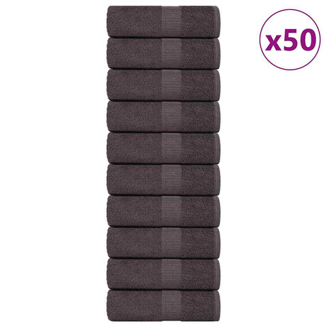 Vidaxx gæstehåndklæder frø 50 stk 30x50 cm 360 g m² antracit