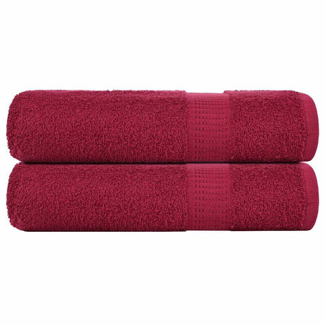 Vidaxx håndklæder frø 2 stk 50x100 cm 360 g m² bordeaux