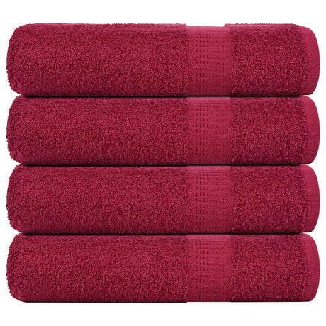 Vidaxx håndklæder frø 4 stk 50x100 cm 360 g m² bordeaux