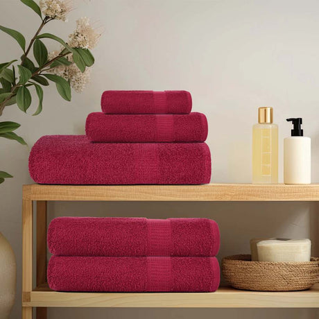 Vidaxx håndklæder frø 10 stk 50x100 cm 360 g m² bordeaux