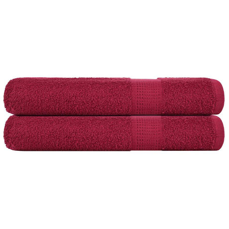 Vidaxx håndklæder frø 2 stk 100x200 cm 360 g m² bordeaux