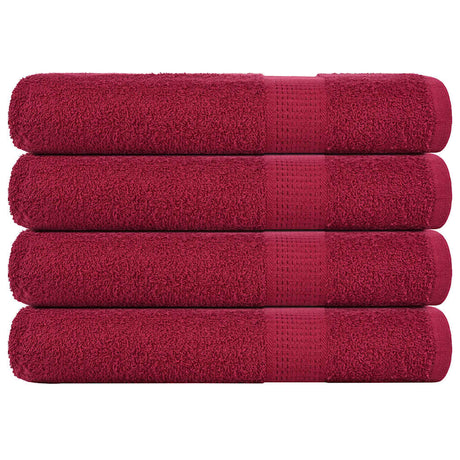 Vidaxx håndklæder frø 4 stk 100x200 cm 360 g m² bordeaux