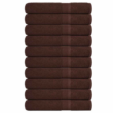 Vidaxx håndklæder frø 10 stk 100x200 cm 360 g m² brun