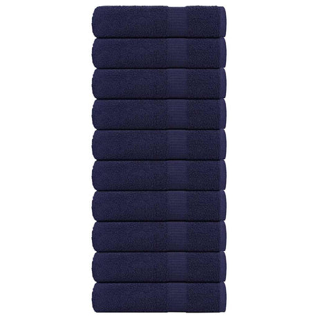 Vidaxx badehåndklæder 10 stk 70x140cm 360g m² 100% bomuld marineblå