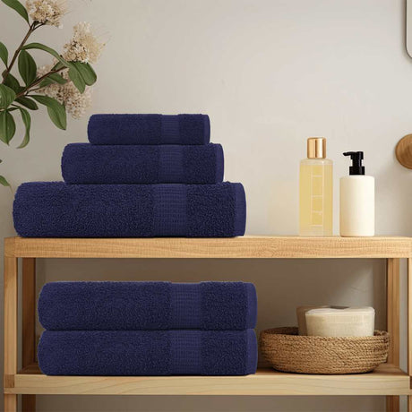 Vidaxx badehåndklæder 10 stk 70x140cm 360g m² 100% bomuld marineblå