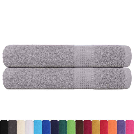 Vidaxx håndklæder frø 2 stk 100x200 cm 360 g m² grå