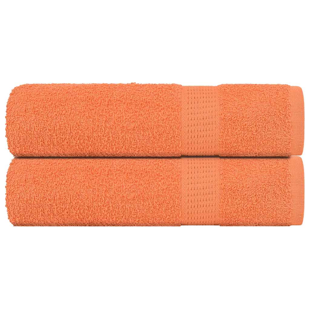 Vidaxx badehåndklæder 2 stk 100x150 cm 360 g m² 100% bomuld orange