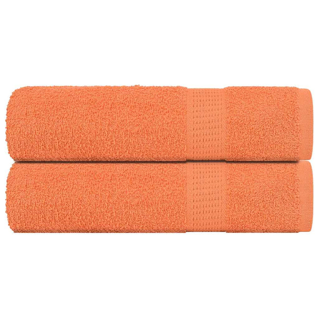 Vidaxx badehåndklæder 2 stk 100x150 cm 360 g m² 100% bomuld orange