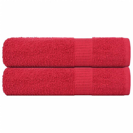 Vidaxx håndklæder frø 2 stk 50x100 cm 360 g m² rød