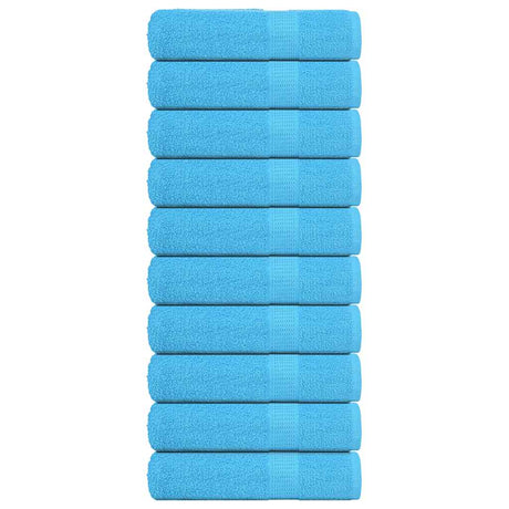 Vidaxx badehåndklæder frogn 10 stk 70x140 cm 360 g m² turkis