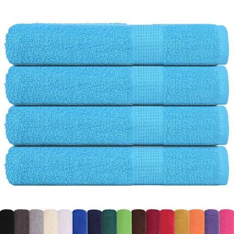 Vidaxx håndklæder frø 4 stk 100x200 cm 360 g m² turkis