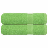 Vidaxx badehåndklæder frogn 2 stk 70x140 cm 360 g m² æblegrøn