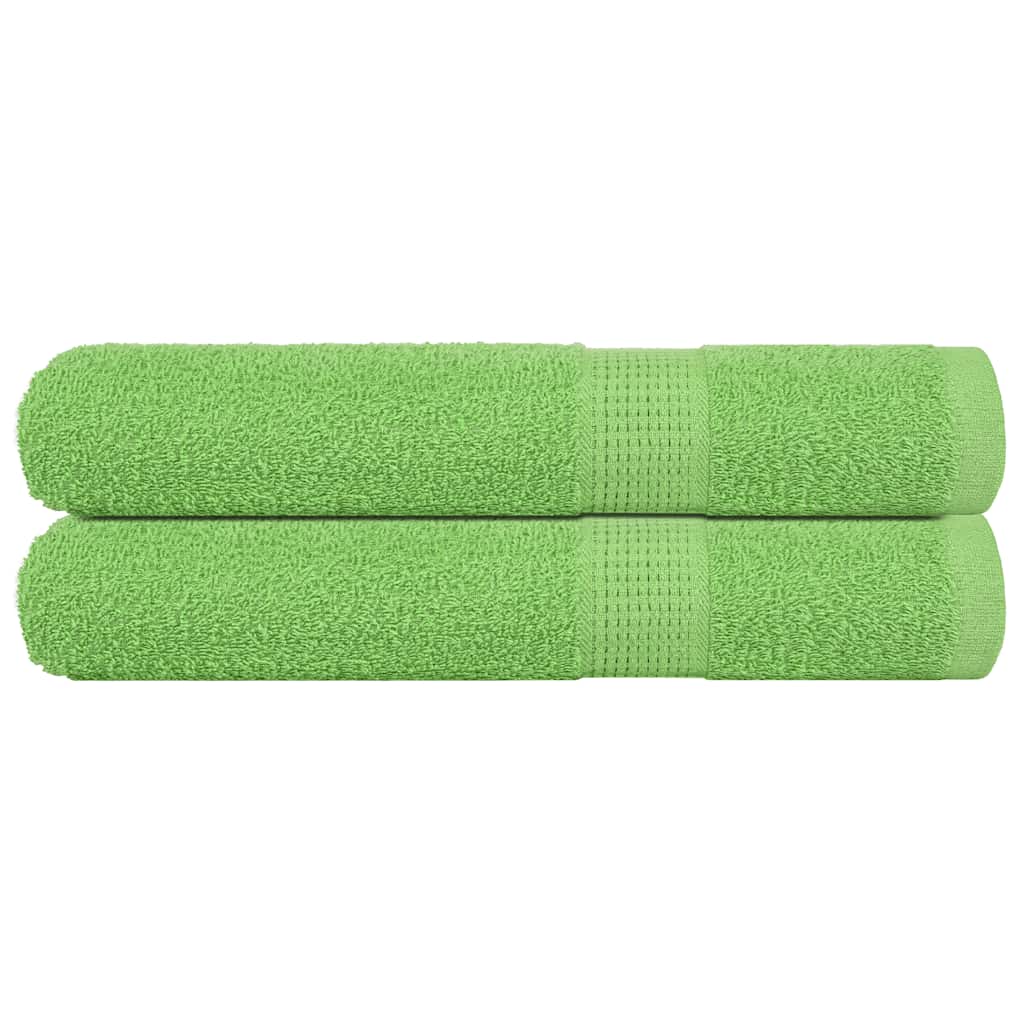 Vidaxx håndklæder frø 2 stk 100x200 cm 360 g m² æblegrøn