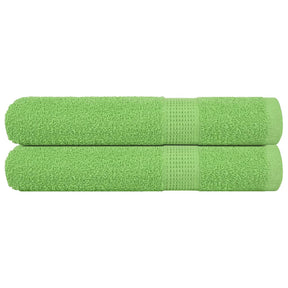 Vidaxx håndklæder frø 2 stk 100x200 cm 360 g m² æblegrøn