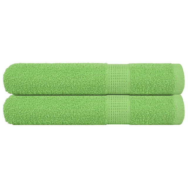 Vidaxx håndklæder frø 2 stk 100x200 cm 360 g m² æblegrøn