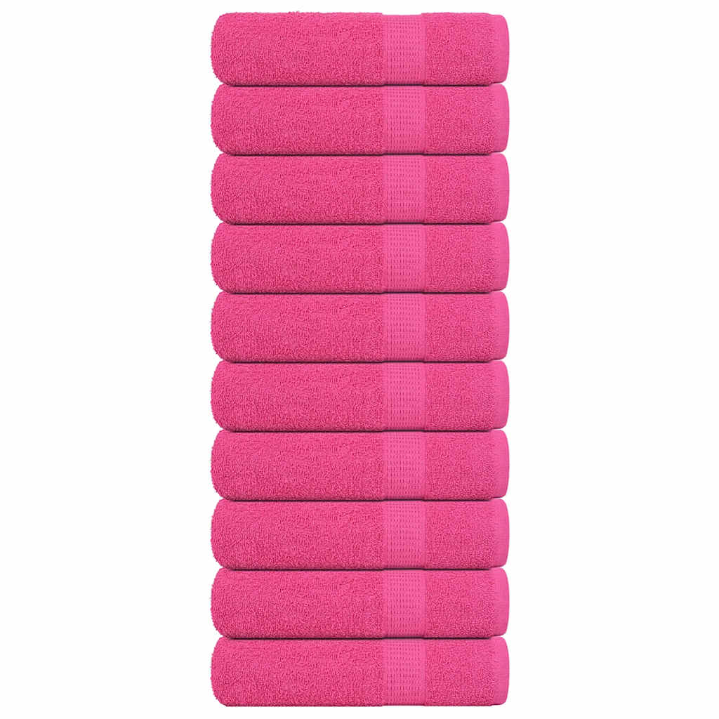 Vidaxx håndklæder frø 10 stk 50x100 cm 360 g m² pink