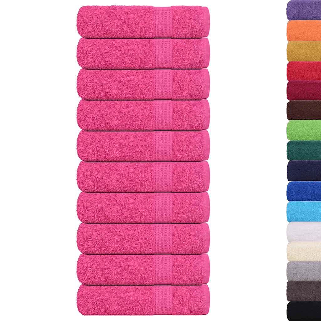 Vidaxx håndklæder frø 10 stk 50x100 cm 360 g m² pink
