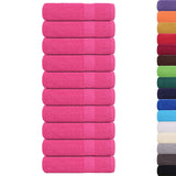 Vidaxx håndklæder frø 10 stk 50x100 cm 360 g m² pink