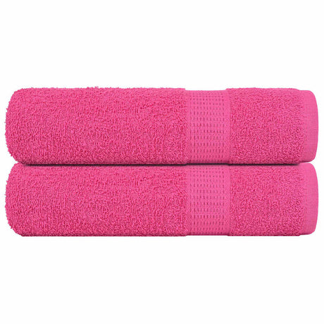 Vidaxx badehåndklæder frogn 2 stk 70x140 cm 360 g m² pink