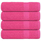 Vidaxx badehåndklæder 4 stk 100x150 cm 360 g m² 100% bomuld pink