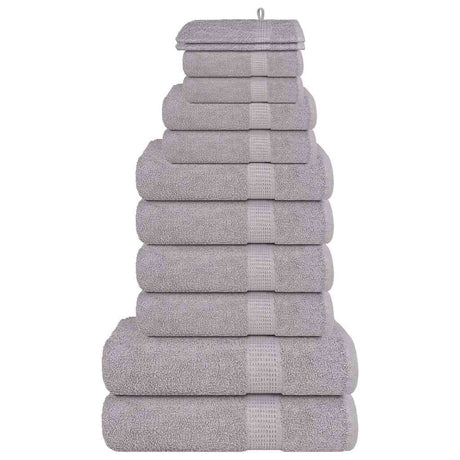 Vidaxx 12-piece towel set frogn 360 g m² gray