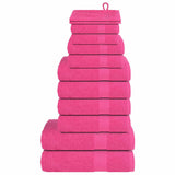 Vidaxx 12-delt håndklædesæt frogn 360 g m² pink