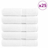 VidaXL badehåndklæder solund 25 stk 600 g m² 100x150 cm hvid