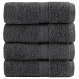 Vidaxx premium vaskeklude solund 4 stk antracit 30x30 cm 600 g m²