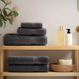Vidaxx premium vaskeklude solund 4 stk antracit 30x30 cm 600 g m²
