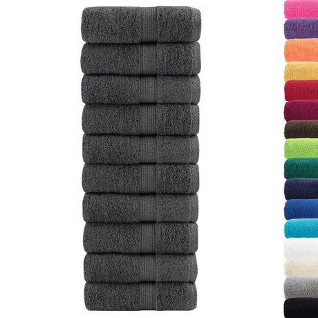 Vidaxx premium vaskeklude solund 50 stk antracit 30x30cm 600 g m²