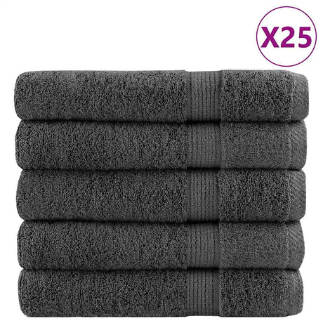 Vidaxx håndklæder solund 25 stk 600 g m² 30x50 cm antracit farve