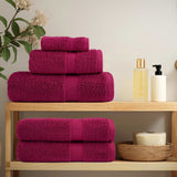 VidaXL badehåndklæder solund 4 stk 600 g m² 70x140 cm bordeaux