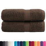 Vidaxx premium vaskeklude solund 2 stk brun 30x30 cm 600 g m²