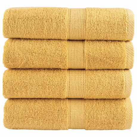 Vidaxx premium vaskeklude solund 4 stk guld 30x30cm 600 g m²