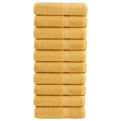 Vidaxx håndklæder solund 10 stk 600 g m² 50x100 cm guldfarvede