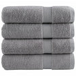 VidaXL badehåndklæder solund 4 stk 600 g m² 100x150 cm grå