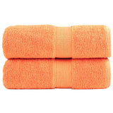 Vidaxx premium vaskeklude solund 2 stk orange 30x30 cm 600 g m2
