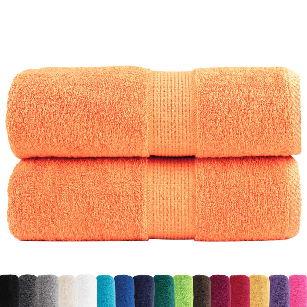 Vidaxx premium vaskeklude solund 2 stk orange 30x30 cm 600 g m2